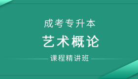 安徽成人高考专升本艺术概论