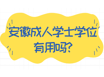 安徽成人学士学位有用吗